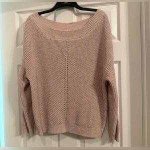 New York and company SoHo light pink blush shimmer sweater. Size XS.